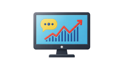 Isolated Success Diagram on Computer