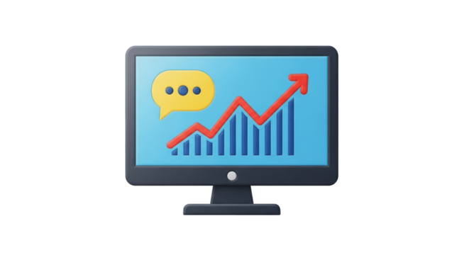 Isolated Success Diagram on Computer