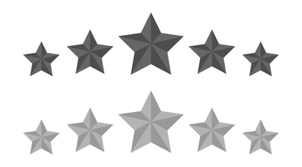 Obraz premium Five stars rate icon. Customer product rating review flat icon. Customer review with five stars. Service satisfaction, quality, rate vector illustration 