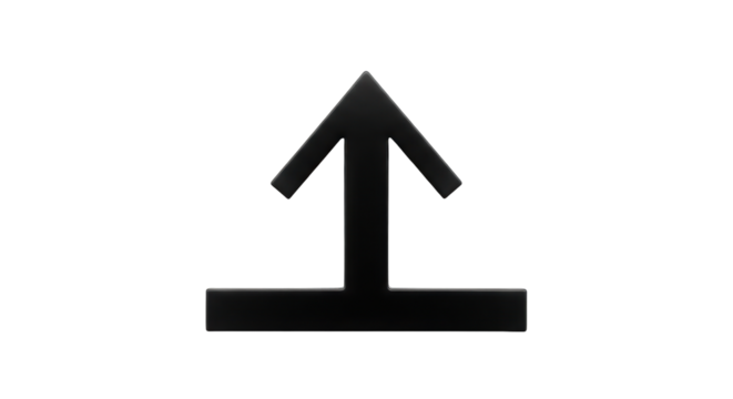 Isolated Up Arrow