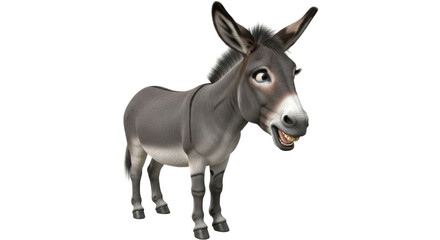 Isolated Cartoon Donkey