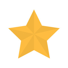 Colorful star isolated on a white background