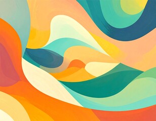 Abstract Colorful Wave Pattern (2)