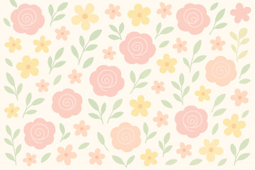 seamless pattern with roses