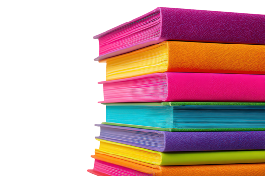 Stack Of Colorful Glitter Notebooks