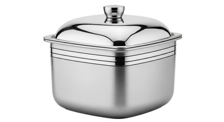 Isolated Stainless Steel Food Container