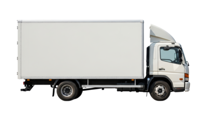 Isolated Delivery Truck