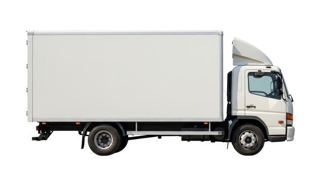 Isolated Delivery Truck