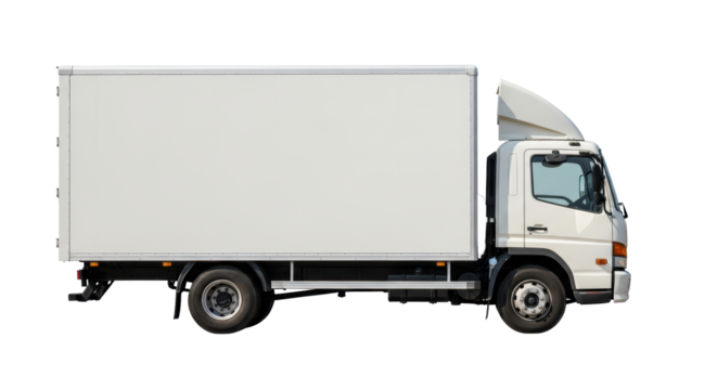 Isolated Delivery Truck