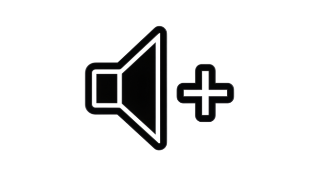 Isolated Volume Plus Icon