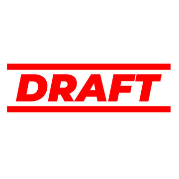 Draft Watermark on a Transparent Background	
