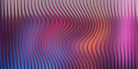 Abstract wavy pink and purple background with vertical lines