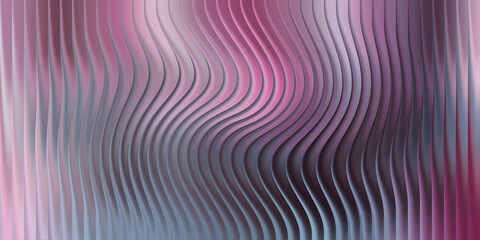Abstract wavy vertical lines with pink, purple, and blue hues