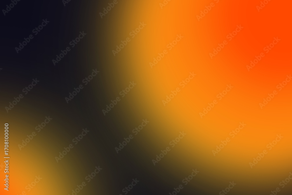 Poster abstract gradient background with black and orange colors creating a vibrant backdrop