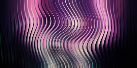 Abstract wavy vertical lines with pink and purple gradient