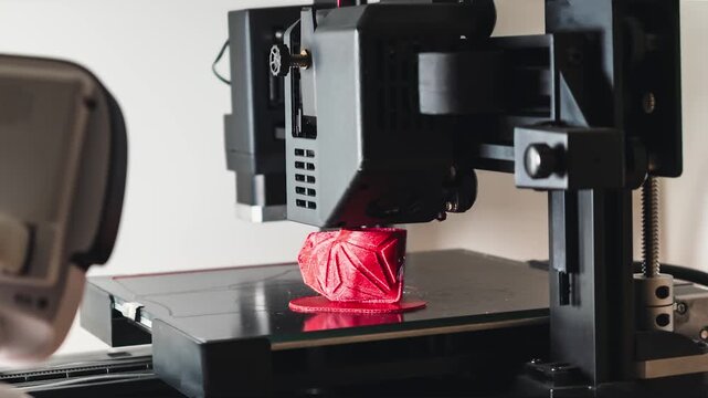 Timelapse of a 3d printer printing