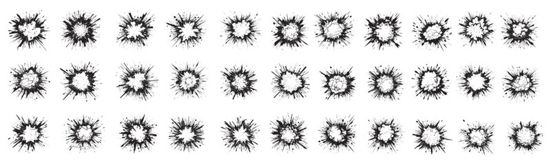 Boom explosive motion line element set. Comic boom burst, explosive smoke, line speed cartoon vector icon.