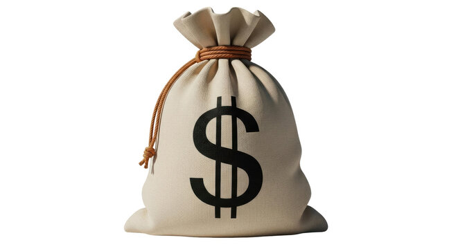 Isolated Money Bag