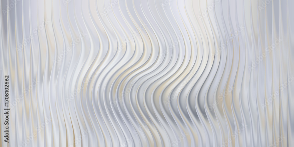 Poster abstract wavy lines with a subtle metallic sheen and soft lighting