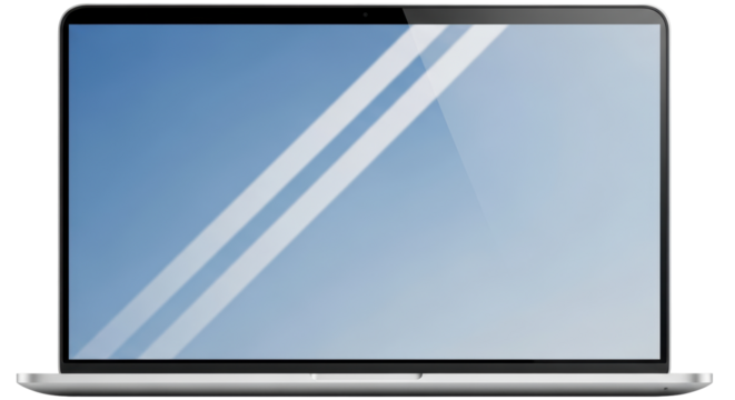 Isolated Laptop Screen