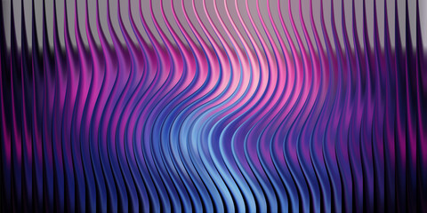 Abstract wavy pattern with purple and blue colors