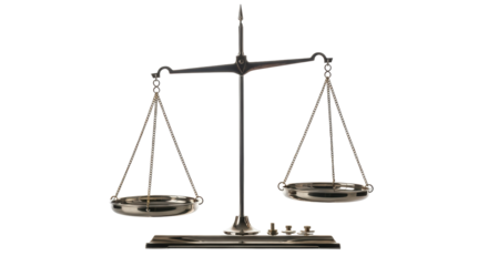 Isolated Antique Balance Scale