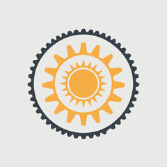 Fototapeta premium Interlocking Gears Design Symbolizing Connection and Mechanical Process Visualization