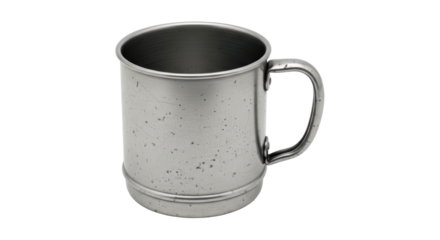 Isolated Metal Mug