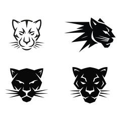 A vector illustration of a cute black and white cat with big eyes and a funny expression