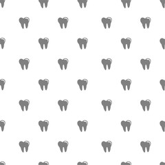 doodle Teeth Pattern background. doodle tooth pattern background. dental seamless pattern background.	