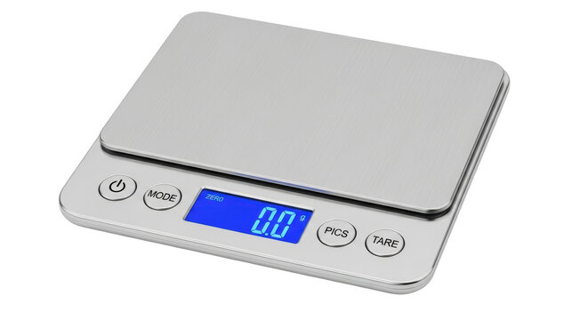 Isolated Digital Kitchen Scale