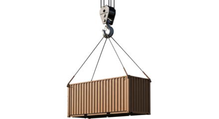 Isolated Shipping Container