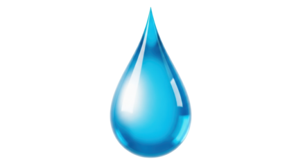 Isolated Water Drop