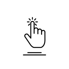 Obraz premium click vector icon