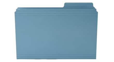 Isolated Blue File Folder for Documents