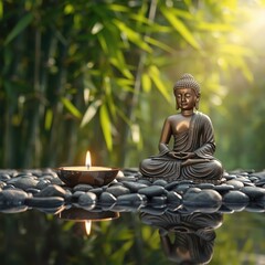 Fototapeta premium buddha statue in thailand