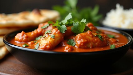 Chicken Tikka Masala With Rice And Naan