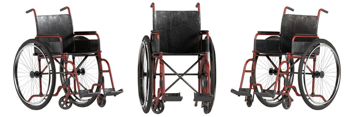 3D Realistic Wheelchair Medical Mobility Chair Hospital Equipment Render