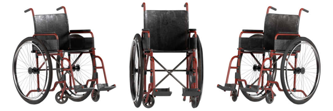 3D Realistic Wheelchair Medical Mobility Chair Hospital Equipment Render