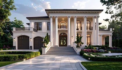 Obraz premium modern house against the sky