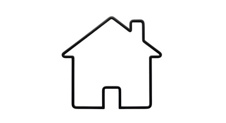 Isolated House Outline