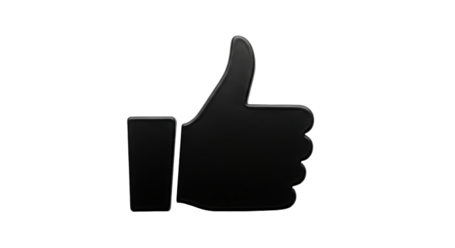 Isolated Thumb Up Symbol