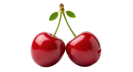 Isolated Two Cherries