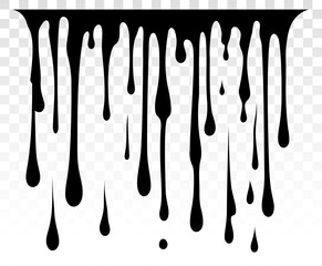 Paint dripping. Dripping liquid. Paint flows. Current paint, stains. Current drops. Current inks. Drip texture. Flowing liquid. Stencil drops. Paint splatter. Molten chocolate. Seamless pattern