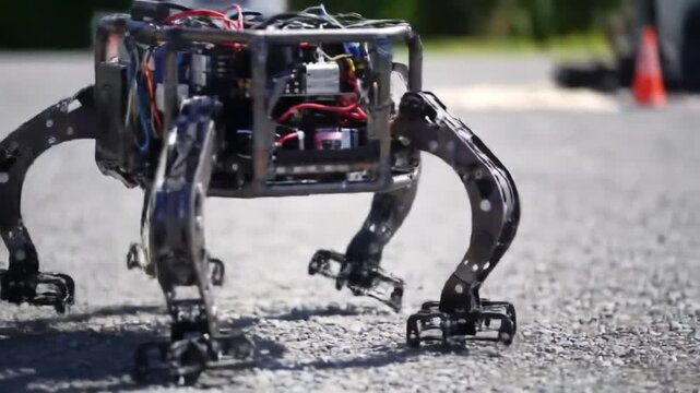 Innovative Hexapod Robot Demonstrating Autonomous Locomotion and Agile Movement Capabilities