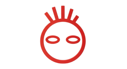 Isolated abstract face icon