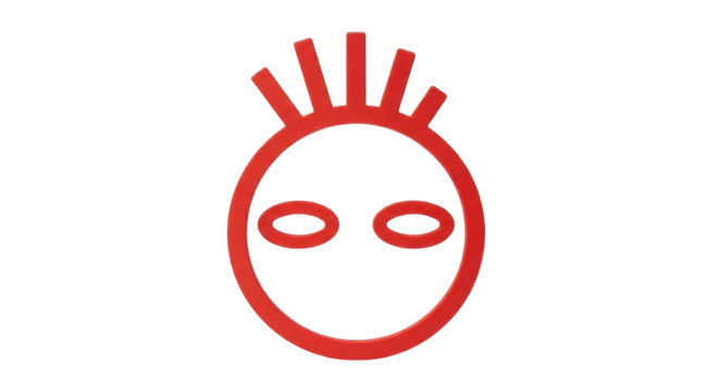 Isolated abstract face icon