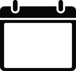 Calendar Icon in Minimalist Flat Design