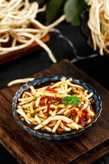 Sichuan Folded Ear Root Vegetable Salad - Fresh Chinese Guizhou Cuisine Dish
