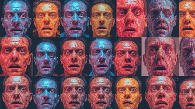 A collection of different male portraits in a single image, ideal for use in articles about identity or self-expression